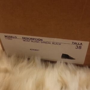 New With Box Free People Mont Blanc Sandal Black Size 38